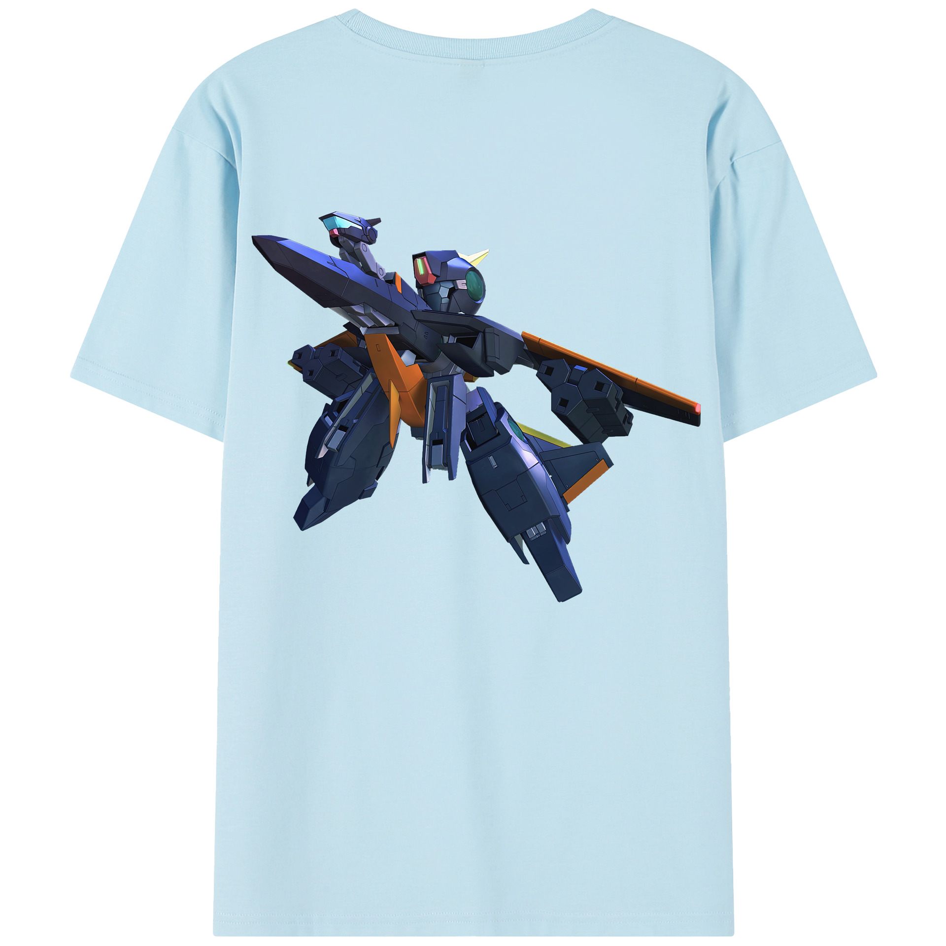 （画像用） 機動戦士ガンダム Mobile Suit Gundam 綿100％半袖Tシャツ（背面プリント）